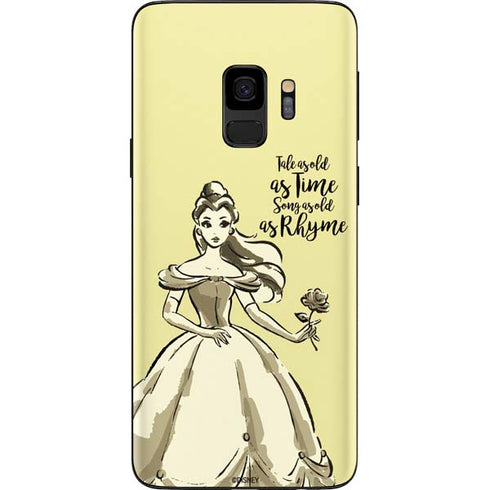 Disney Princess Belle Tale As Old As Time Art Galaxy S9 Skin